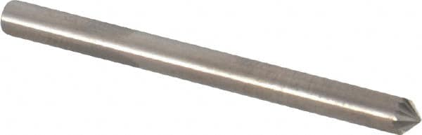 SGS Pro - 1/8" Cut Diam, 1/8" Shank Diam, Cone Head Single Cut Burr - Carbide, Point End, 1/16" LOC, 1-1/2" OAL - Americas Industrial Supply