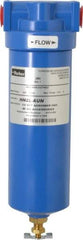 Parker - 1/2" Port, 11.28" High x 3.11" Wide, FRL Filter with Aluminum Bowl & Manual Drain - 50 SCFM, 500 Max psi, 175°F Max - Americas Industrial Supply