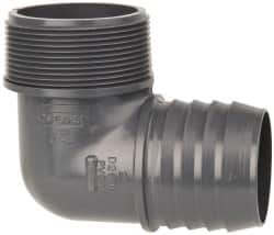 Value Collection - 2" Barb, 2 MIPT, Multiple Barbed Tube Elbow - PVC, Male - Americas Industrial Supply