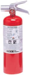 Kidde - 5 Lb, 5-B:C Rated, Halotron Fire Extinguisher - 4-1/4" Diam x 15-1/4" High, 100 psi, 15' Discharge in 9 sec, Steel Cylinder - Americas Industrial Supply