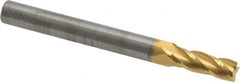 RobbJack - 7/32", 5/8" LOC, 1/4" Shank Diam, 2-1/2" OAL, 4 Flute, Solid Carbide Square End Mill - Single End, TiN Finish, 30° Helix, Centercutting, Right Hand Cut, Right Hand Flute, Series ST-430 - Americas Industrial Supply