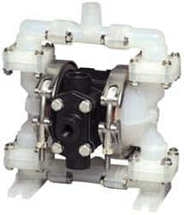 SandPIPER - 1/4" NPT, Nonmetallic, Air Operated Diaphragm Pump - Santoprene Diaphragm, Conductive Acetal Housing - Americas Industrial Supply