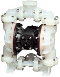 SandPIPER - 1" NPT, Nonmetallic, Air Operated Diaphragm Pump - PTFE Diaphragm, Kynar Housing - Americas Industrial Supply