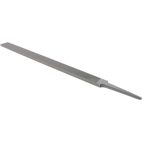 Nicholson - 10" Standard Precision Swiss Pattern Regular Pillar File - Double Cut, With Tang - Americas Industrial Supply