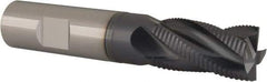 Iscar - 3/4" Diam, Fine Pitch, 1-1/4" LOC, 4 Flute Solid Carbide 45° Corner Chamfer Roughing End Mill - Uncoated, 4" OAL, 3/4" Shank Diam, Single End, Extended Reach, Centercutting, 30° Helix - Americas Industrial Supply