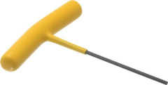 Bondhus - 3/32" Hex, T-Handle Cushion Grip, Hex Key - 4-13/64" OAL, Protanium High Torque Steel, Inch System of Measurement - Americas Industrial Supply