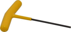 Bondhus - 7/64" Hex, T-Handle Cushion Grip, Hex Key - 4-13/32" OAL, Protanium High Torque Steel, Inch System of Measurement - Americas Industrial Supply
