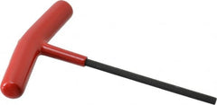 Bondhus - 5mm Hex, T-Handle Cushion Grip, Hex Key - 5-29/32" OAL, Protanium High Torque Steel, Metric System of Measurement - Americas Industrial Supply