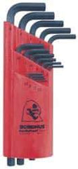 Bondhus - 15 Piece L-Key Hex Key Set - Hex Range 1.27 to 10mm - Americas Industrial Supply