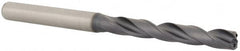 Kennametal - #3 140° Solid Carbide Jobber Drill - TiAlN Finish, Right Hand Cut, Spiral Flute, Straight Shank, 3.2283" OAL, Standard Point - Americas Industrial Supply