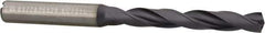 Kennametal - Letter F 140° Solid Carbide Jobber Drill - TiAlN Finish, Right Hand Cut, Spiral Flute, Straight Shank, 3.5827" OAL, Standard Point - Americas Industrial Supply