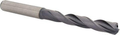 Kennametal - 9/32" 140° Solid Carbide Jobber Drill - TiAlN Finish, Right Hand Cut, Spiral Flute, Straight Shank, 3.5827" OAL, Standard Point - Americas Industrial Supply