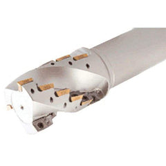 Iscar - 20mm Cut Diam, 29mm Max Depth of Cut, 20mm Shank Diam, 87mm OAL, Indexable Square Shoulder Helical End Mill - Weldon Shank, 90° Lead Angle, Series Helimill - Americas Industrial Supply