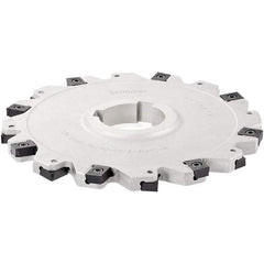 Iscar - Arbor Hole Connection, 1.06" Depth of Cut, 4" Cutter Diam, 1-1/4" Hole Diam, 5 Tooth Indexable Slotting Cutter - SDN-LN12 Toolholder, LNET Insert - Americas Industrial Supply