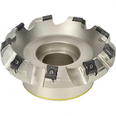 Iscar - 180mm Cut Diam, 40mm Arbor Hole, 7.5mm Max Depth of Cut, 45° Indexable Chamfer & Angle Face Mill - 12 Inserts, LN.. 1506.. Insert, Left Hand Cut, 12 Flutes, Series TangMill - Americas Industrial Supply
