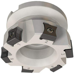 Iscar - 10 Inserts, 125mm Cut Diam, 40mm Arbor Diam, 10mm Max Depth of Cut, Indexable Square-Shoulder Face Mill - 0/90° Lead Angle, 63mm High, LN.. 1106 Insert Compatibility, Series TangMill - Americas Industrial Supply