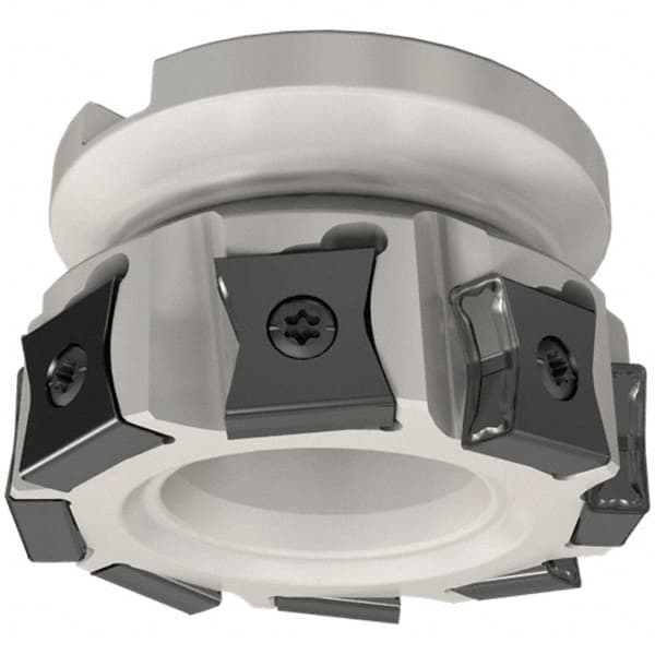 Iscar - 9 Inserts, 125mm Cut Diam, 40mm Arbor Diam, 14mm Max Depth of Cut, Indexable Square-Shoulder Face Mill - 0/90° Lead Angle, 63mm High, LN.. 1506 Insert Compatibility, Series TangMill - Americas Industrial Supply