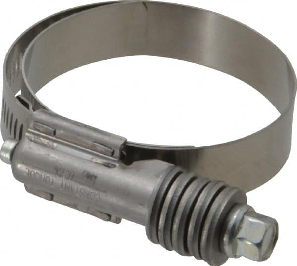 IDEAL TRIDON - Steel Auto-Adjustable Worm Drive Clamp - 5/8" Wide x 5/8" Thick, 1-3/4" Hose, 1-3/4 to 2-5/8" Diam - Americas Industrial Supply