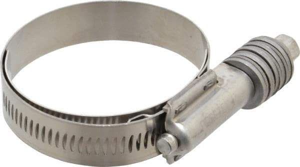 IDEAL TRIDON - Stainless Steel Auto-Adjustable Worm Drive Clamp - 5/8" Wide x 5/8" Thick, 1-3/4" Hose, 1-3/4 to 2-5/8" Diam - Americas Industrial Supply