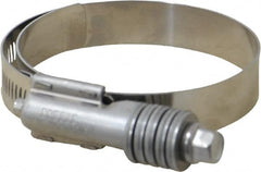 IDEAL TRIDON - Stainless Steel Auto-Adjustable Worm Drive Clamp - 5/8" Wide x 5/8" Thick, 2-1/4" Hose, 2-1/4 to 3-1/8" Diam - Americas Industrial Supply