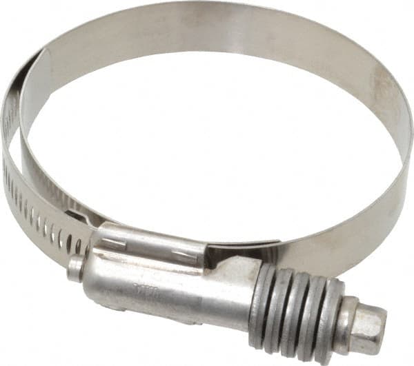 IDEAL TRIDON - Stainless Steel Auto-Adjustable Worm Drive Clamp - 5/8" Wide x 5/8" Thick, 2-3/4" Hose, 2-3/4 to 3-5/8" Diam - Americas Industrial Supply