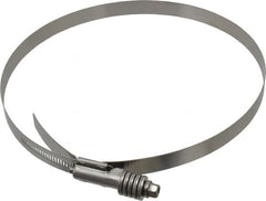 IDEAL TRIDON - Stainless Steel Auto-Adjustable Worm Drive Clamp - 5/8" Wide x 5/8" Thick, 8-1/4" Hose, 8-1/4 to 9-1/8" Diam - Americas Industrial Supply