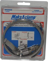 Made in USA - 2" Diam, Hose Clamp Kit - Americas Industrial Supply