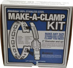 Made in USA - 2" Diam, Hose Clamp Kit - Americas Industrial Supply