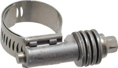 IDEAL TRIDON - Stainless Steel Auto-Adjustable Worm Drive Clamp - 1/2" Wide x 1/2" Thick, 9/16" Hose, 9/16 to 1-1/16" Diam - Americas Industrial Supply