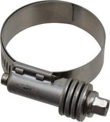 IDEAL TRIDON - Stainless Steel Auto-Adjustable Worm Drive Clamp - 1/2" Wide x 1/2" Thick, 1-1/16" Hose, 1-1/16 to 2" Diam - Americas Industrial Supply