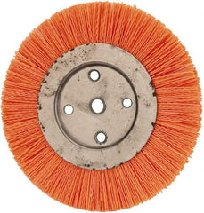 Dico - 8" OD, 5/8" Arbor Hole, Crimped Nylon Wheel Brush - 3/8" Face Width - Americas Industrial Supply