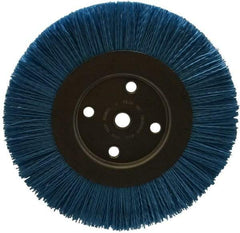 Dico - 8" OD, 5/8" Arbor Hole, Crimped Nylon Wheel Brush - 3/8" Face Width - Americas Industrial Supply