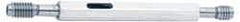 Vermont Gage - M2.2x0.45, Class 6H, Double End Plug Thread Go/No Go Gage - Tool Steel, Size 000 Handle Included - Americas Industrial Supply