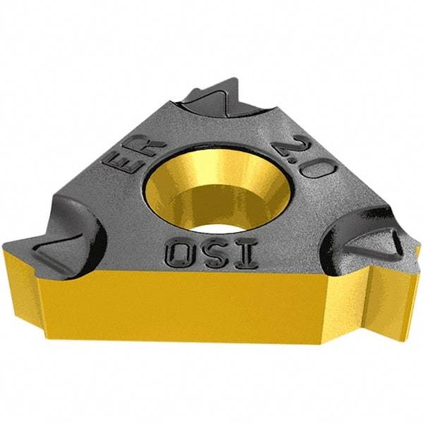 Iscar - 16IR Internal Right Hand 14 Whitworth Laydown Threading Insert - Grade IC1007, TiAlN Coated Carbide, 9.52mm Inscribed Circle - Americas Industrial Supply