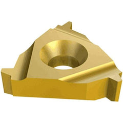 Iscar - 22IR Internal Right Hand 5 Whitworth Laydown Threading Insert - Grade IC250, TiCN/TiN Coated Carbide, 12.7mm Inscribed Circle - Americas Industrial Supply