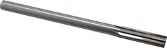 Made in USA - 0.627" Carbide-Tipped 6 Flute Chucking Reamer - Straight Flute, 9/16" Straight Shank, 2-1/4" Flute Length, 9" OAL - Americas Industrial Supply