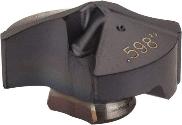 Iscar - Series IDI-SG, 0.598" Diam Grade IC908 140° Replaceable Drill Tip - Carbide, TiAlN Finish - Americas Industrial Supply