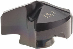 Iscar - Series IDI-SK, 15.09mm Diam Grade IC908 140° Replaceable Drill Tip - Carbide, TiAlN Finish, 15 Seat Size - Americas Industrial Supply
