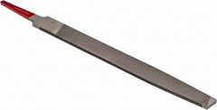 Simonds File - 6" Long, Smooth Cut, Flat American-Pattern File - Double Cut, Tang - Americas Industrial Supply