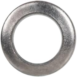Made in USA - #2 Screw, Grade 300 Stainless Steel Standard Flat Washer - 0.089" ID x 0.149" OD, 0.016" Thick, Passivated Finish, Meets Military Specifications - Americas Industrial Supply