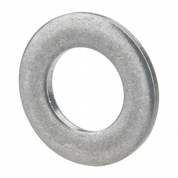 Made in USA - #3L Screw, Grade 300 Stainless Steel Standard Flat Washer - 0.102" ID x 0.18" OD, 0.016" Thick, Passivated Finish, Meets Military Specifications - Americas Industrial Supply
