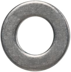Made in USA - #3 Screw, Grade 300 Stainless Steel Standard Flat Washer - 0.102" ID x 0.18" OD, 0.032" Thick, Passivated Finish, Meets Military Specifications - Americas Industrial Supply