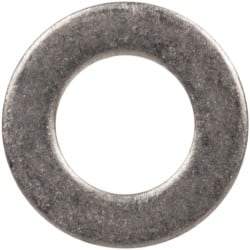 Made in USA - #4L Screw, Grade 300 Stainless Steel Standard Flat Washer - 0.115" ID x 0.209" OD, 0.016" Thick, Passivated Finish, Meets Military Specifications - Americas Industrial Supply