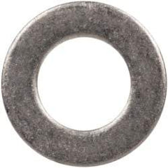 Made in USA - #4L Screw, Grade 300 Stainless Steel Standard Flat Washer - 0.115" ID x 0.209" OD, 0.016" Thick, Passivated Finish, Meets Military Specifications - Americas Industrial Supply