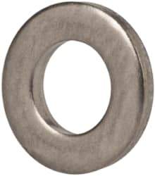 Made in USA - #5 Screw, Grade 300 Stainless Steel Standard Flat Washer - 0.128" ID x 0.238" OD, 0.032" Thick, Passivated Finish, Meets Military Specifications - Americas Industrial Supply