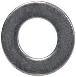 Made in USA - #6L Screw, Grade 300 Stainless Steel Standard Flat Washer - 0.143" ID x 0.267" OD, 0.016" Thick, Passivated Finish, Meets Military Specifications - Americas Industrial Supply
