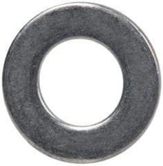 Made in USA - #6L Screw, Grade 300 Stainless Steel Standard Flat Washer - 0.143" ID x 0.267" OD, 0.016" Thick, Passivated Finish, Meets Military Specifications - Americas Industrial Supply