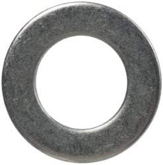 Made in USA - #8L Screw, Grade 300 Stainless Steel Standard Flat Washer - 0.169" ID x 0.304" OD, 0.016" Thick, Passivated Finish, Meets Military Specifications - Americas Industrial Supply