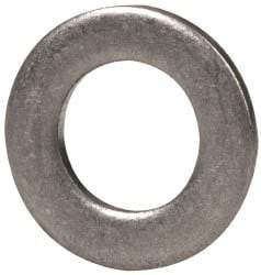 Made in USA - #8 Screw, Grade 300 Stainless Steel Standard Flat Washer - 0.169" ID x 0.304" OD, 0.032" Thick, Passivated Finish, Meets Military Specifications - Americas Industrial Supply