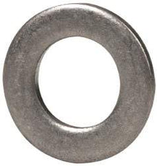 Made in USA - #8 Screw, Grade 300 Stainless Steel Standard Flat Washer - 0.169" ID x 0.304" OD, 0.032" Thick, Passivated Finish, Meets Military Specifications - Americas Industrial Supply